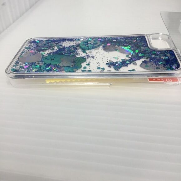 Skinny Dip Blue Glitter Heart iPhone 7 Case (H) - Picture 3 of 8